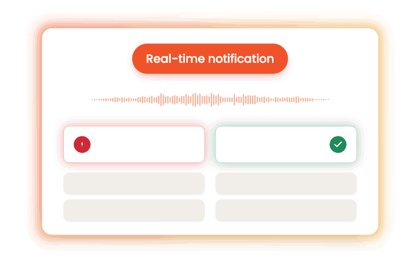 Real-time mis-selling notification