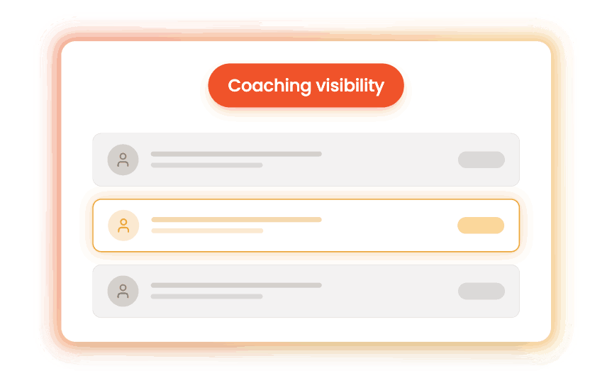 Coaching visibility across advisors